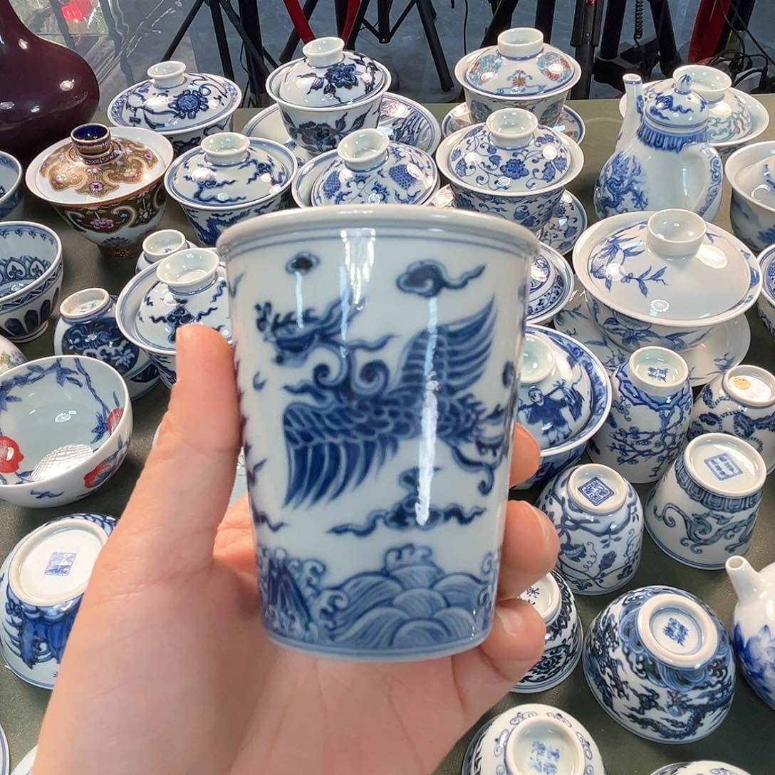 杯青花瓷器青花瓷器