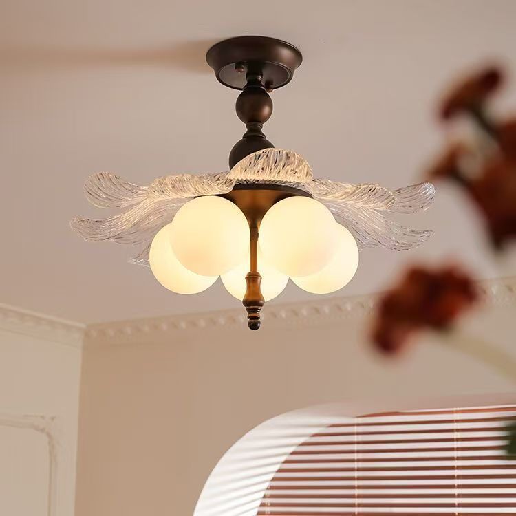 复古风卧室吸顶灯中古风美式复古创意主卧灯具现代简约法式房间灯