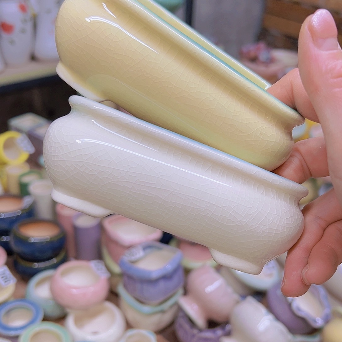 红陶陶瓷花盆当场满12包邮