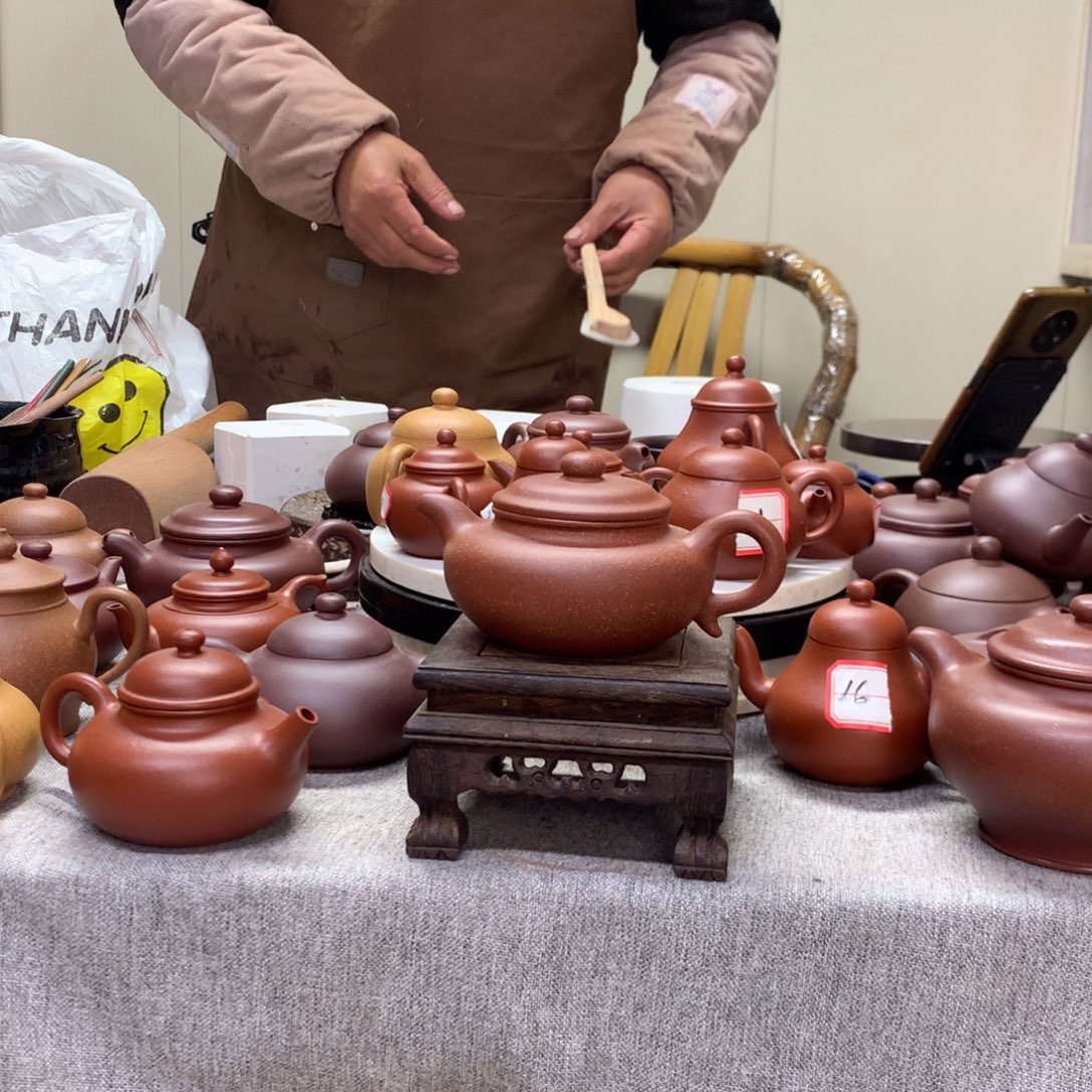 茶壶紫泥红降坡仿古230 c半手工制作