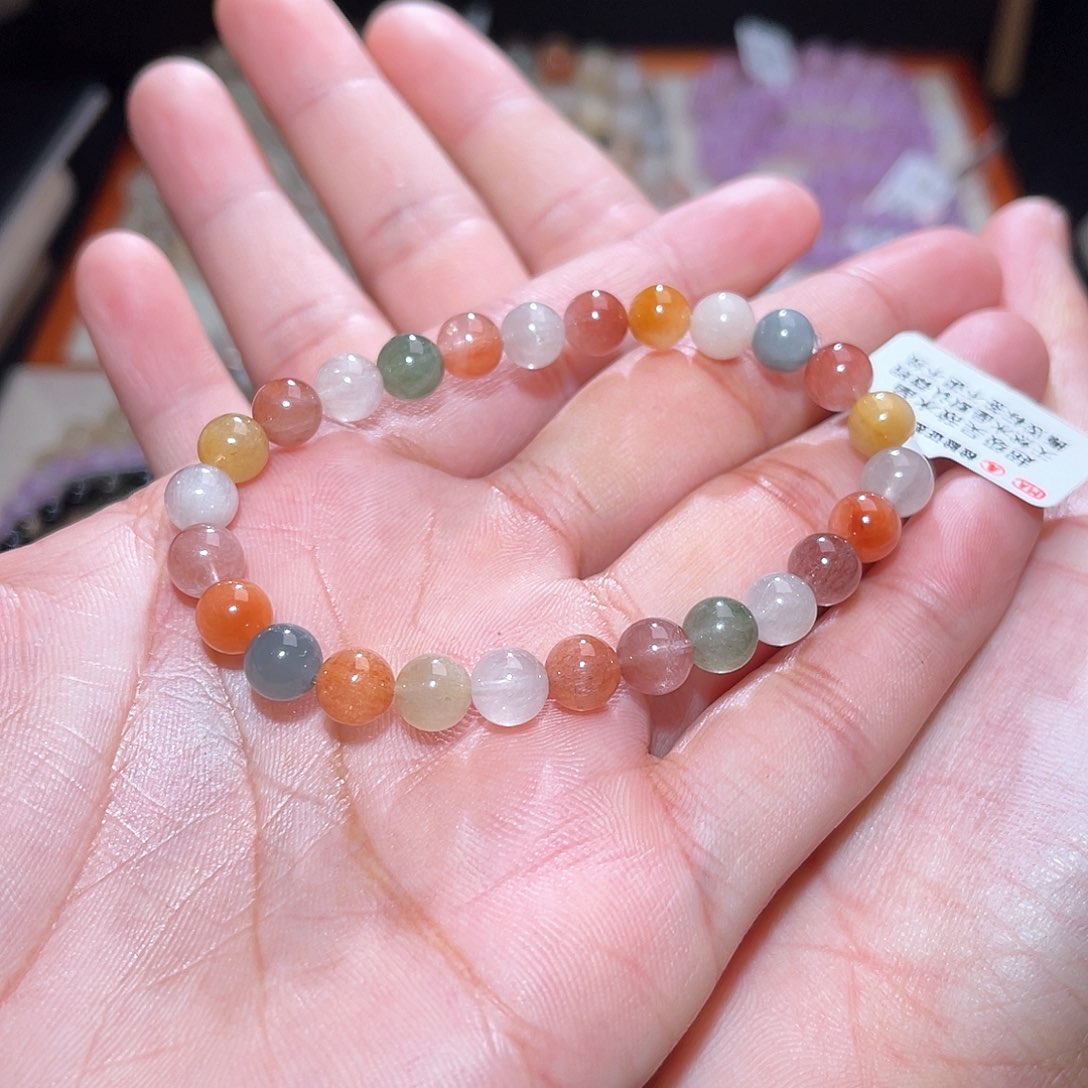 水晶手链未镶嵌152号多样性发一  7+