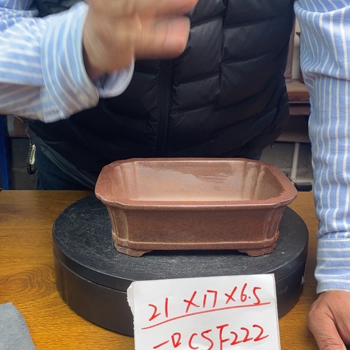 紫砂花盆货号一只CSF222