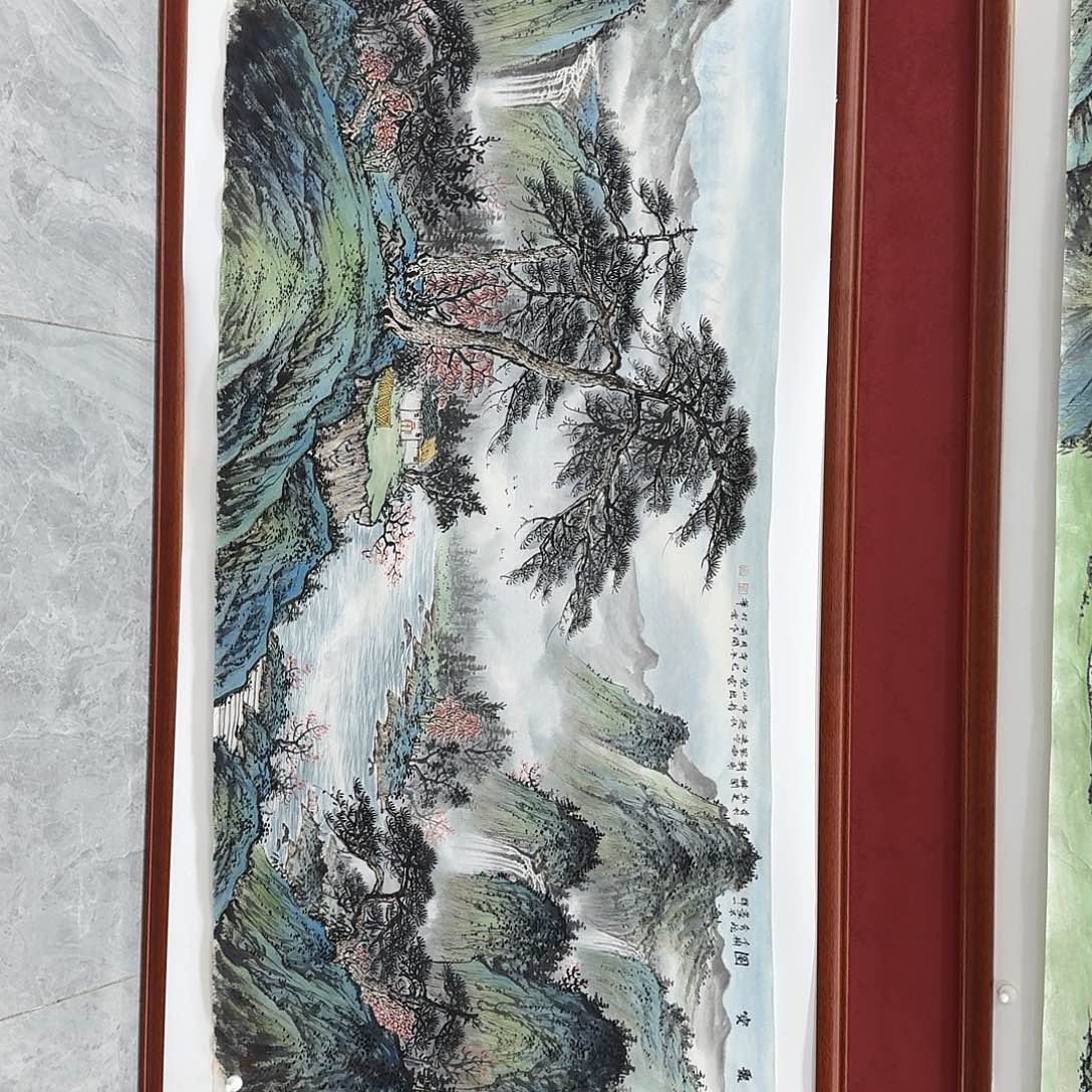 国画国画作品四尺