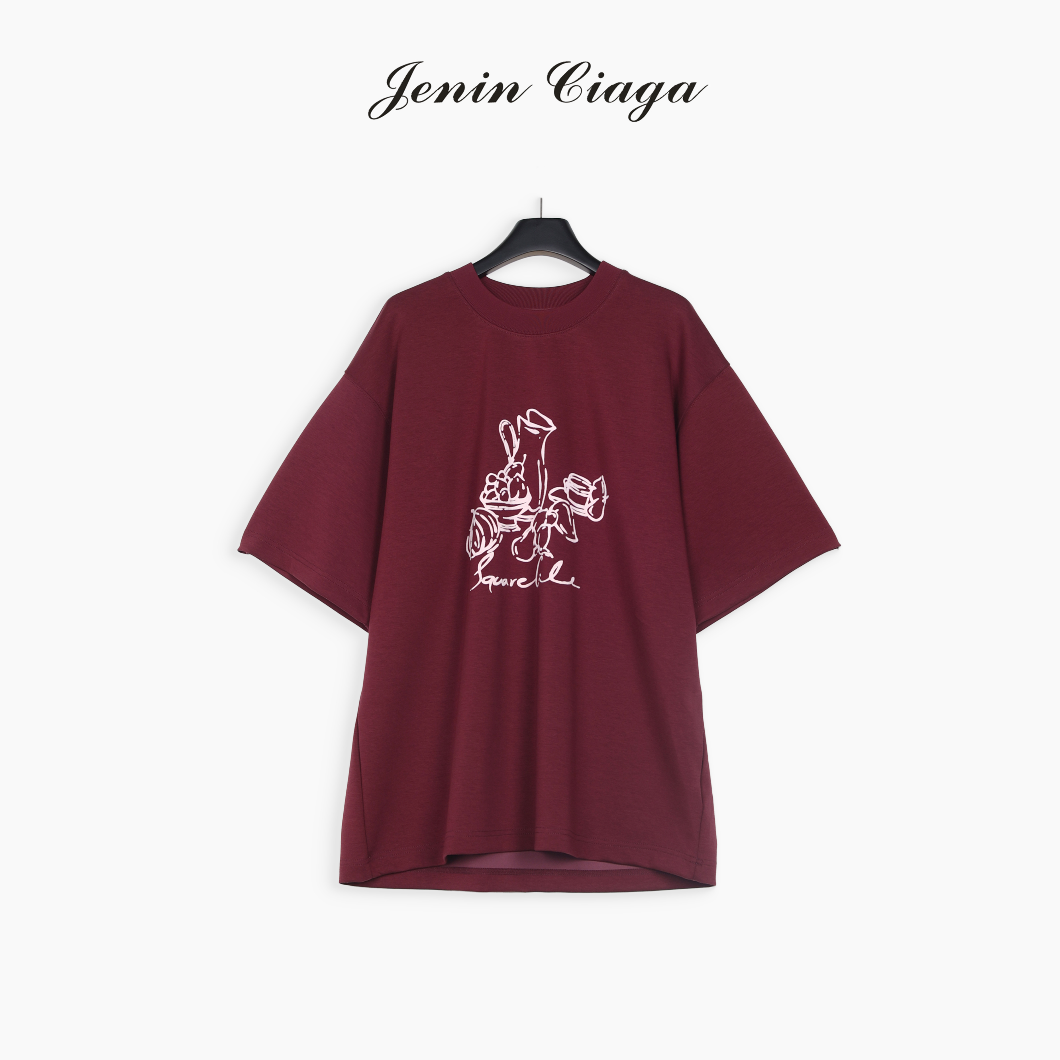 薄款瓜果印花短袖宽松A-S250417052