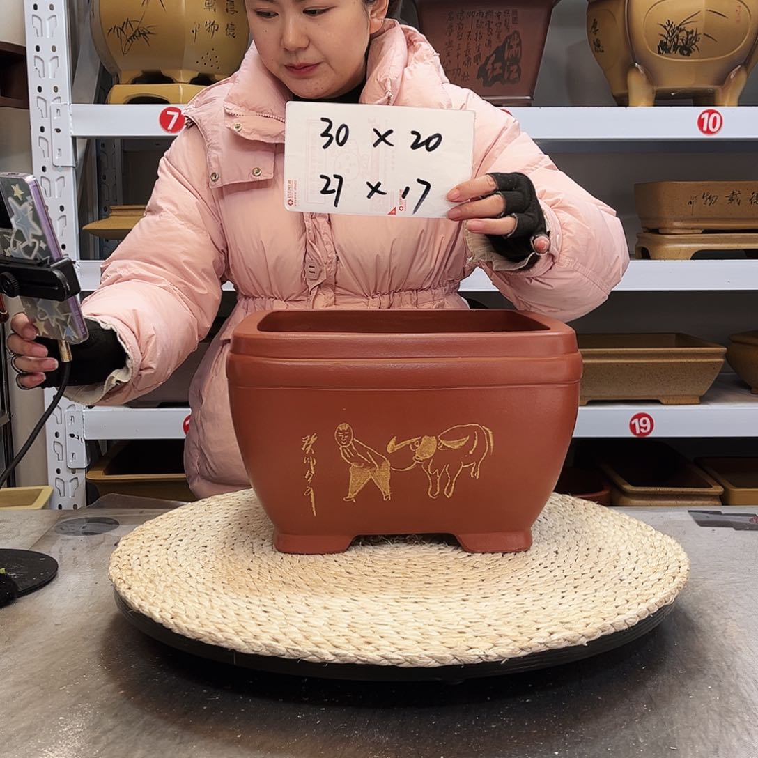 紫砂花盆紫砂花盆