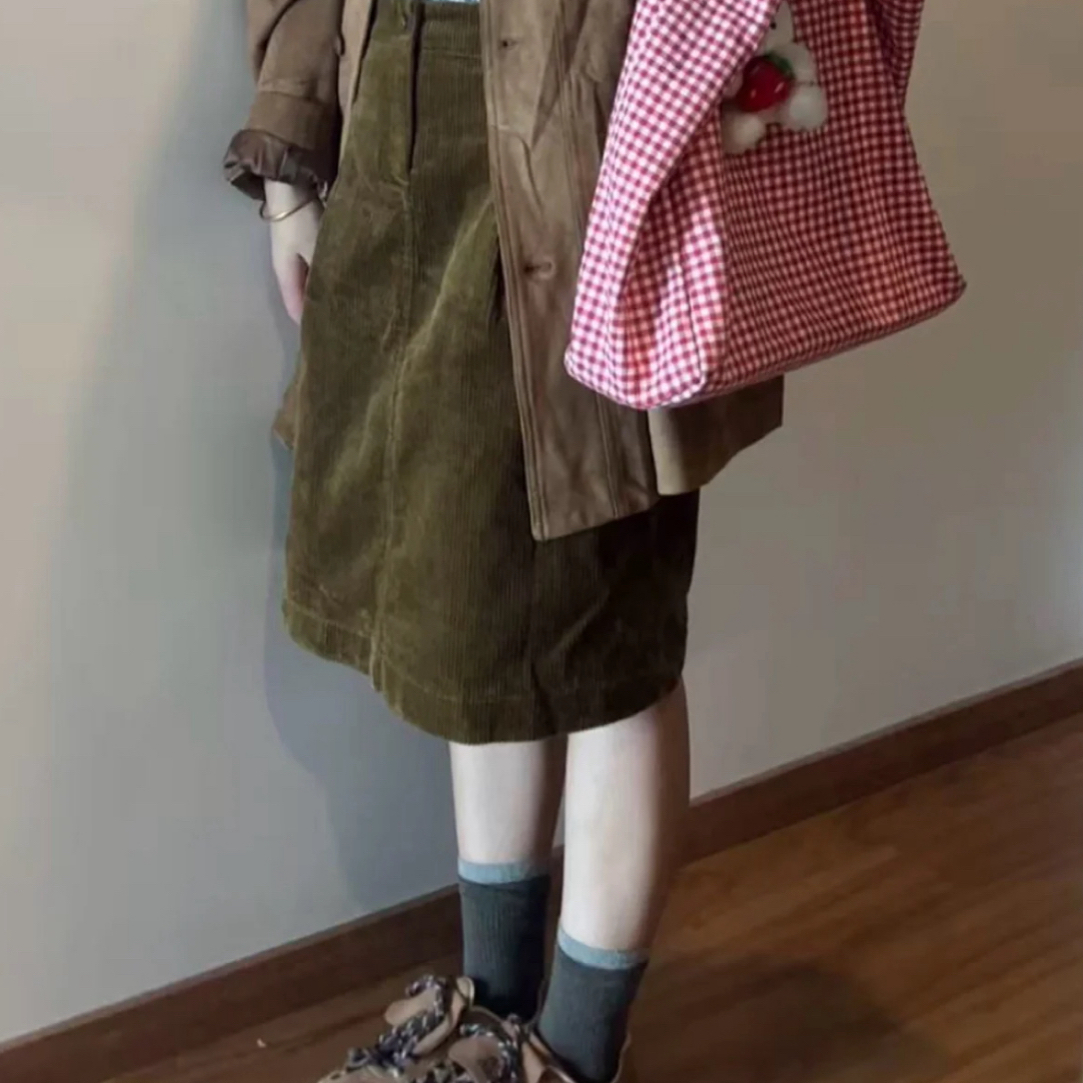 金桃jintao韩货复古毛衣棉服外套纯色羊毛打底毛呢半身裙衣女