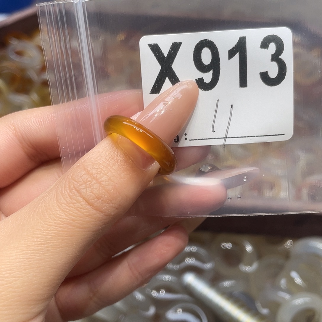玛瑙/玉髓未镶嵌戒指913