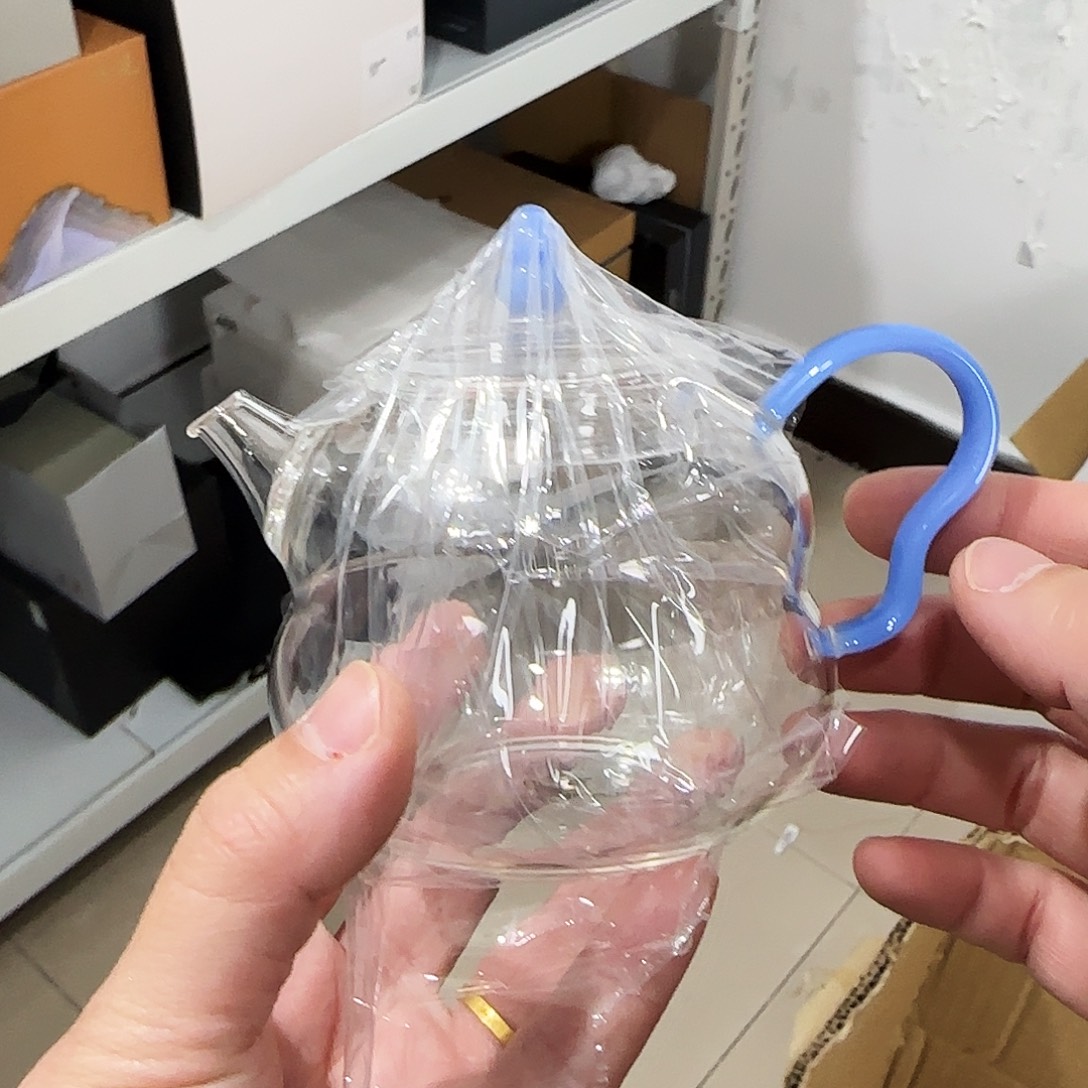 679微瑕茶蓝玉把手