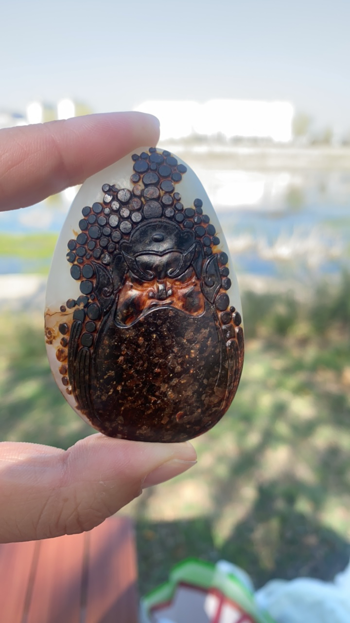 和田玉男士挂件吊坠