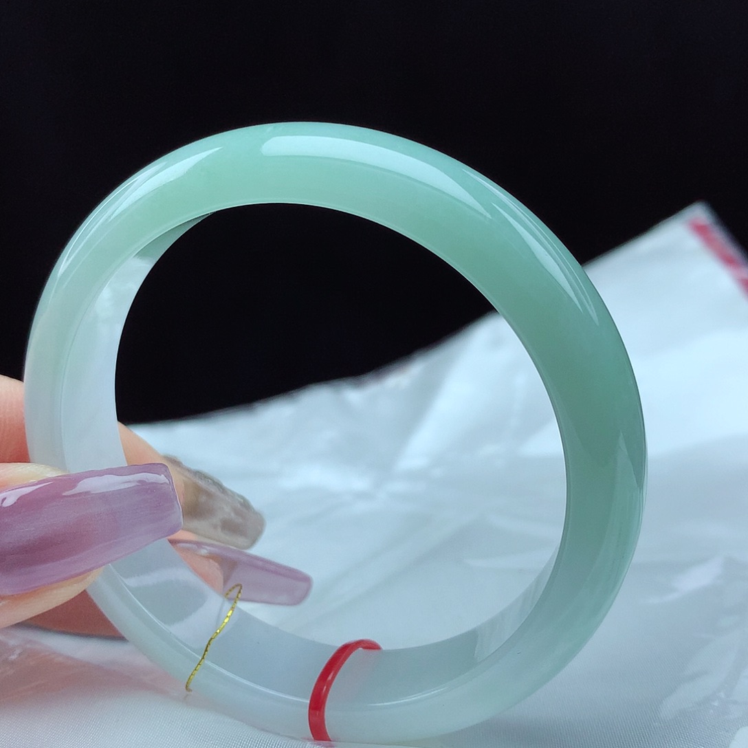 翡翠手镯未镶嵌57圈3777宽版