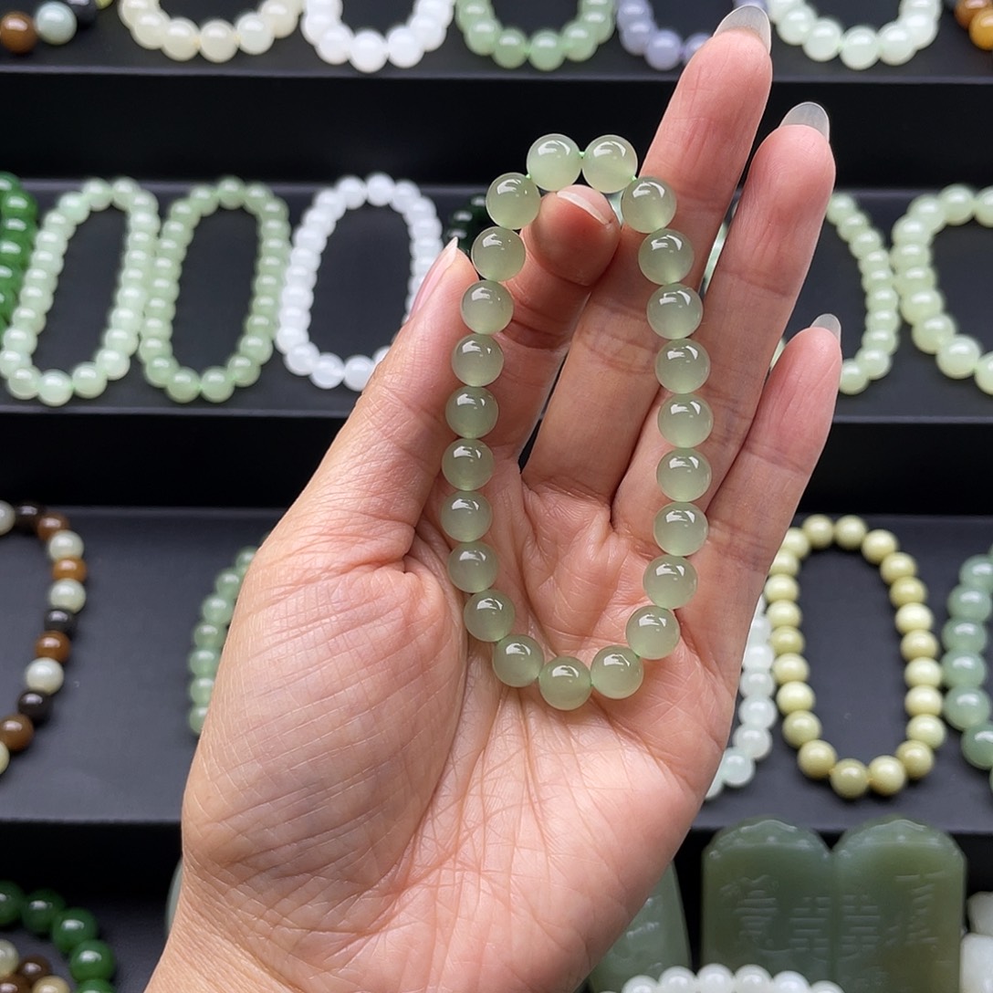 和田玉未镶嵌手链