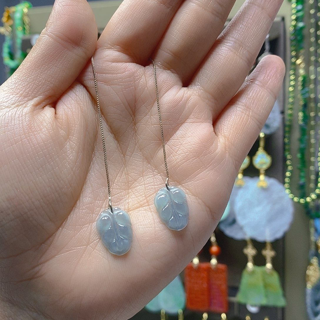 未镶嵌翡翠耳饰翡翠