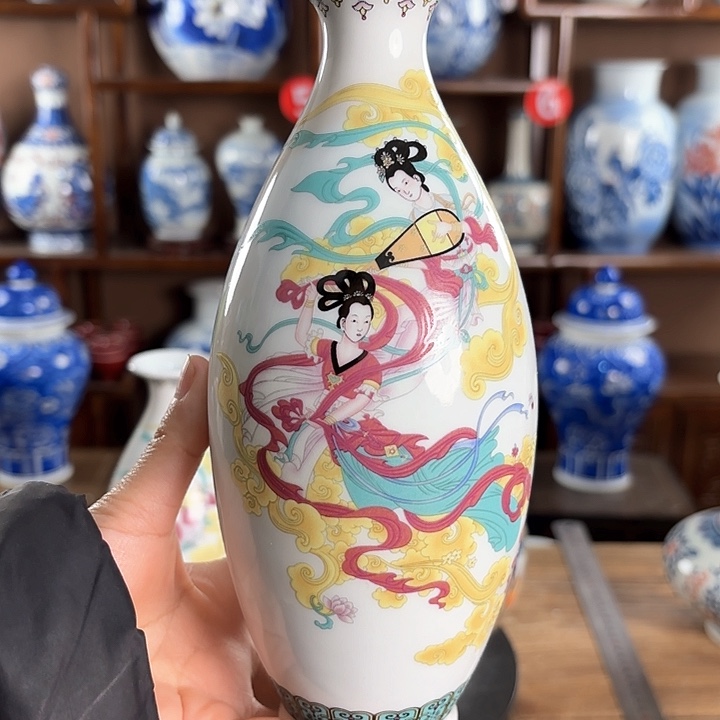 瓷片景德镇陶瓷赏瓶