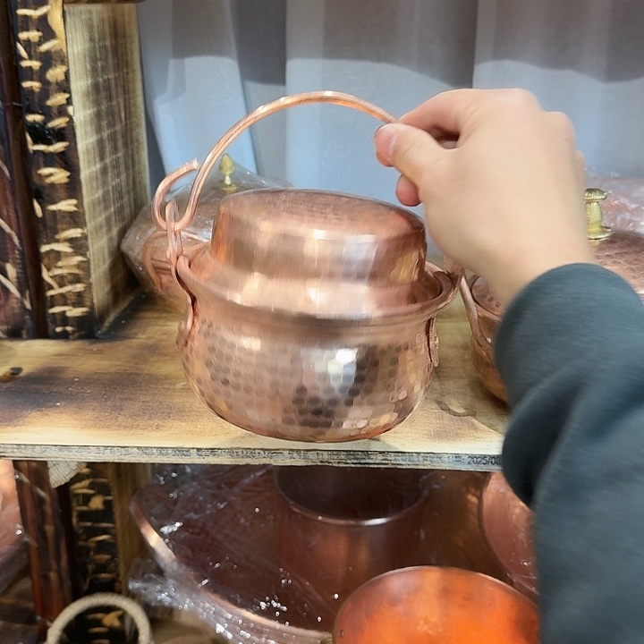 金***心紫铜手工制作摆件