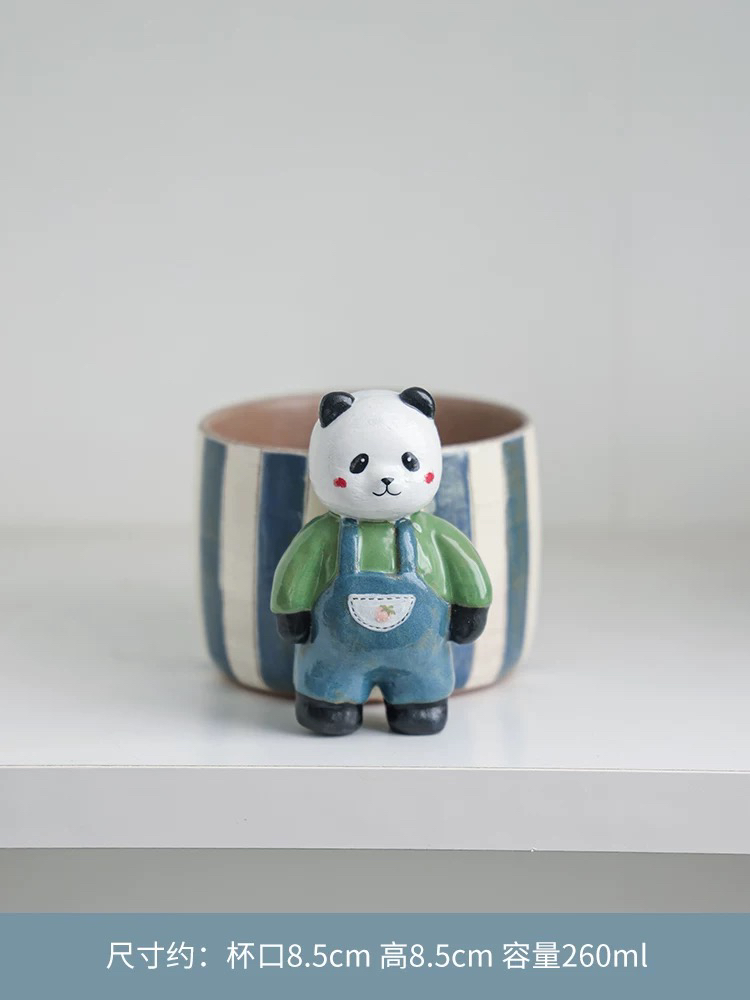 原来是泥手工创意杯直播间小熊猫