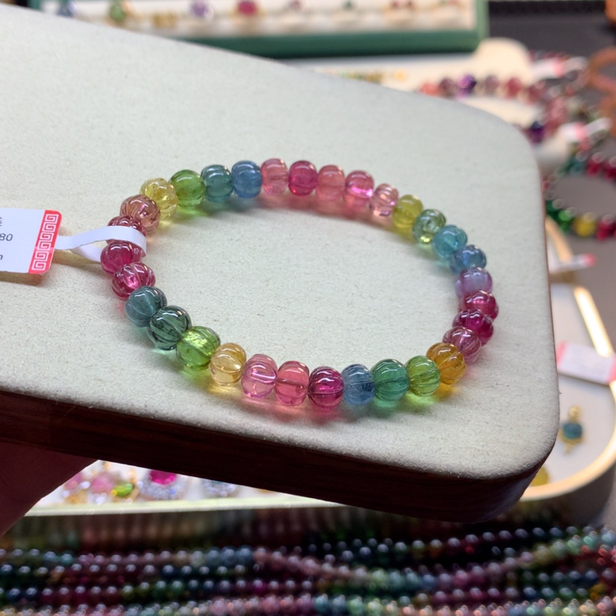 【闪购商品】碧玺手链未镶嵌脑瓜珠手链