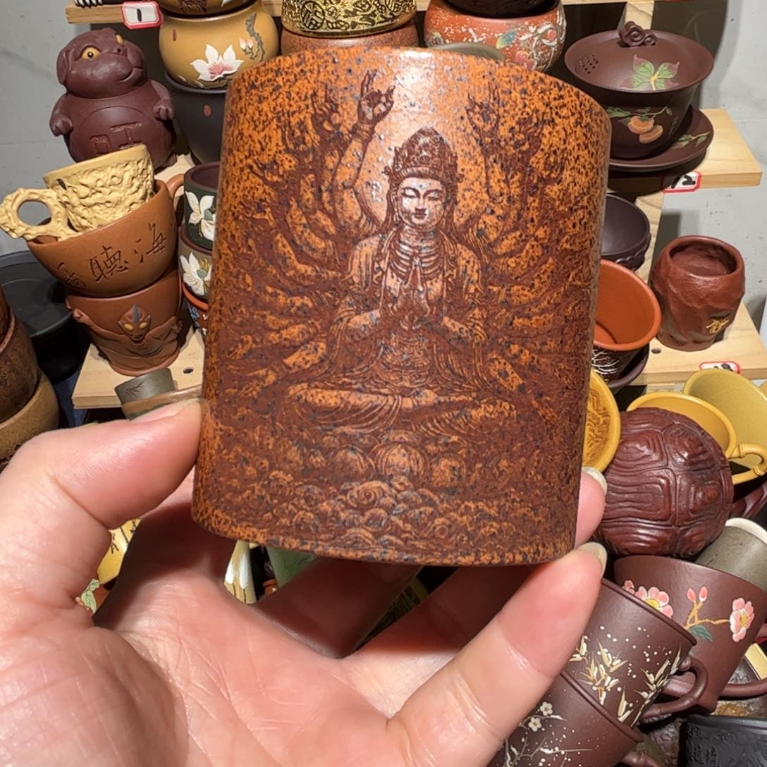 紫砂茶杯宜兴紫砂主人杯