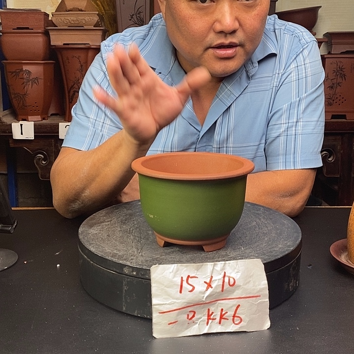 紫砂花盆货号一只KK6