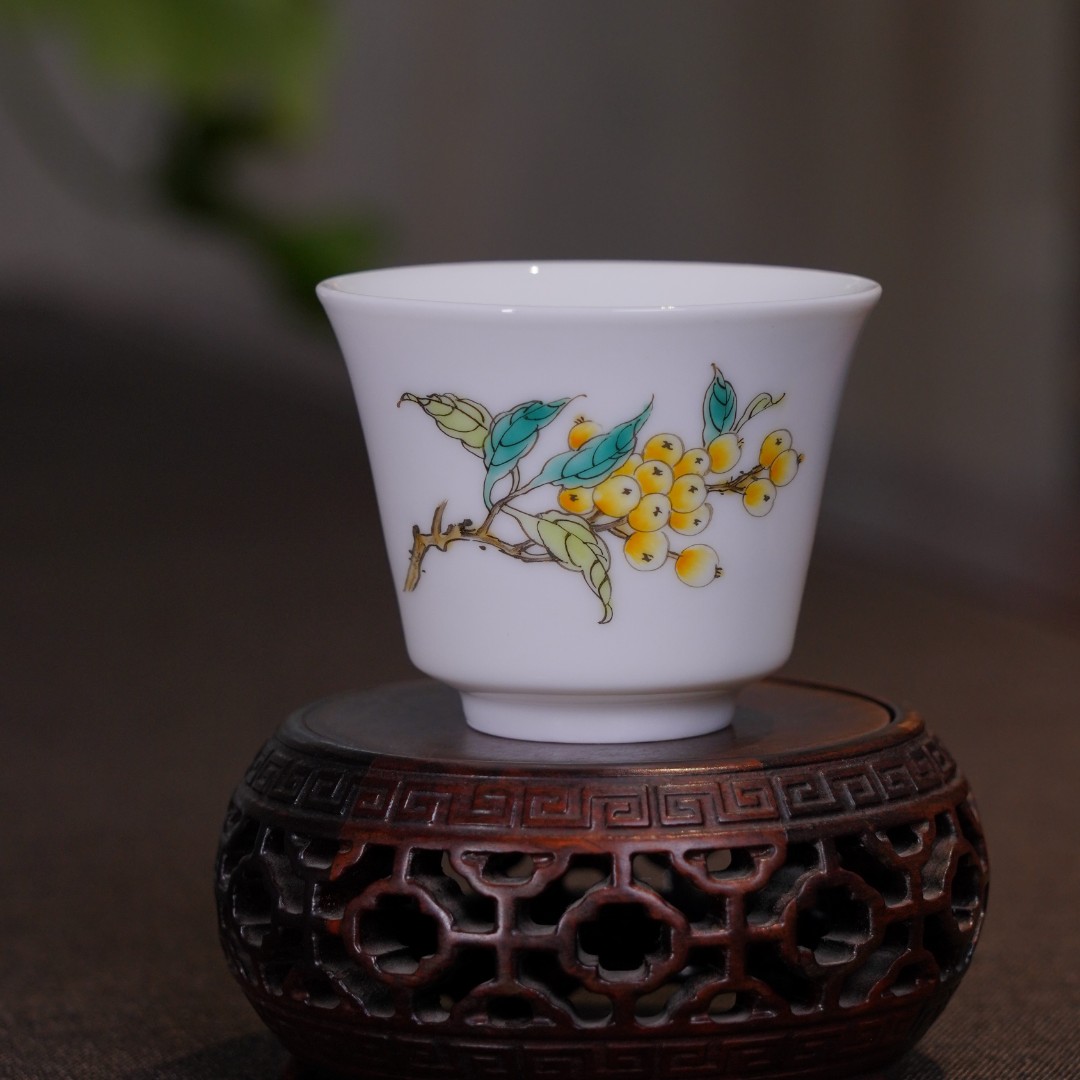 瑞和青花 粉彩清韵品杯 容量约60ml  