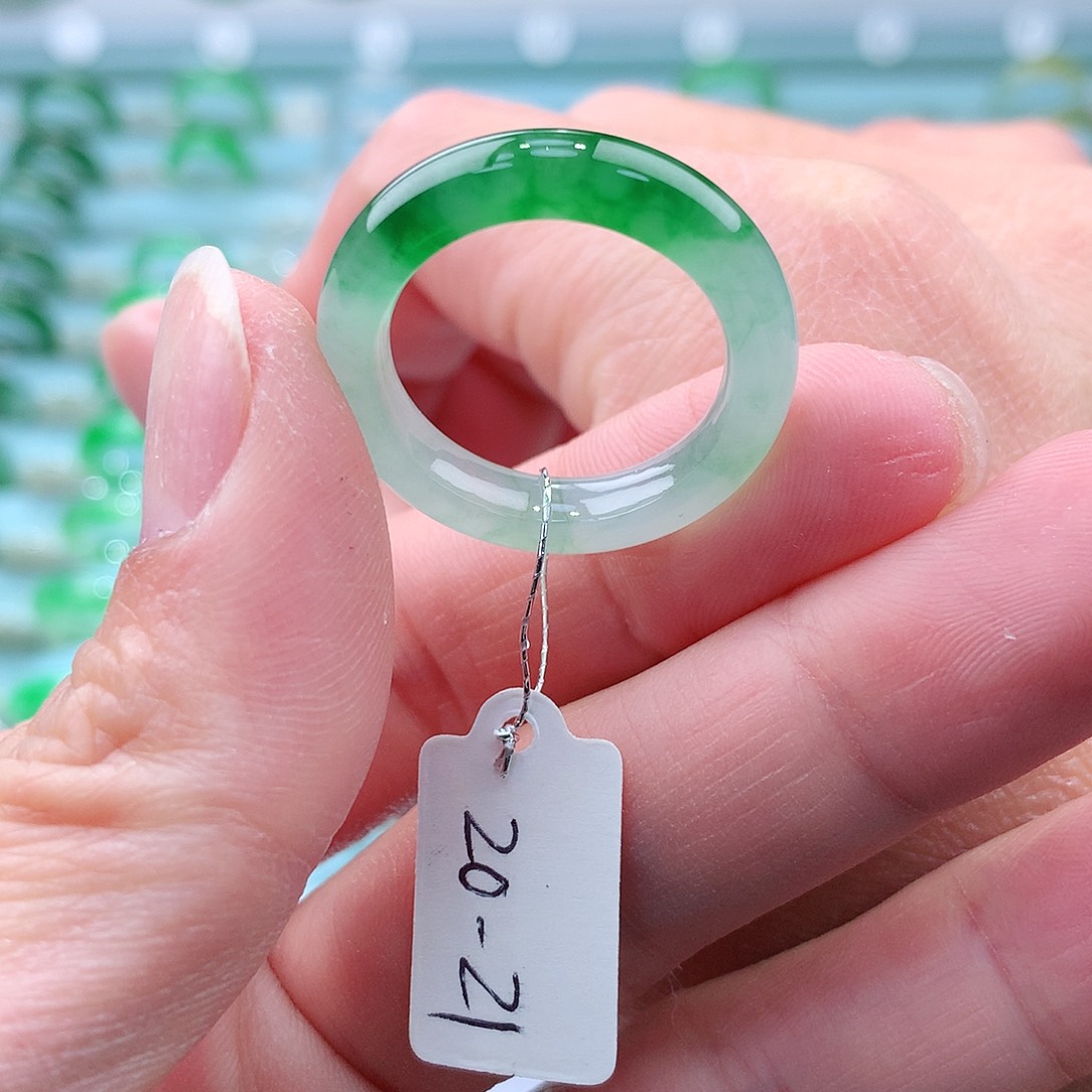 翡翠戒指未镶嵌A货缅甸翡翠