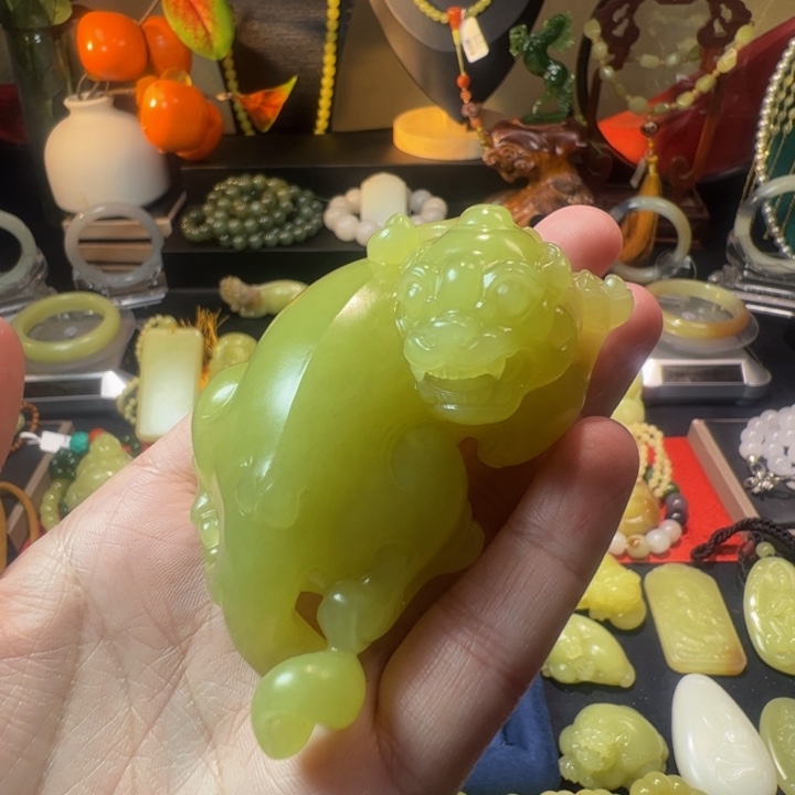 和田玉（黄玉）颈饰未镶嵌