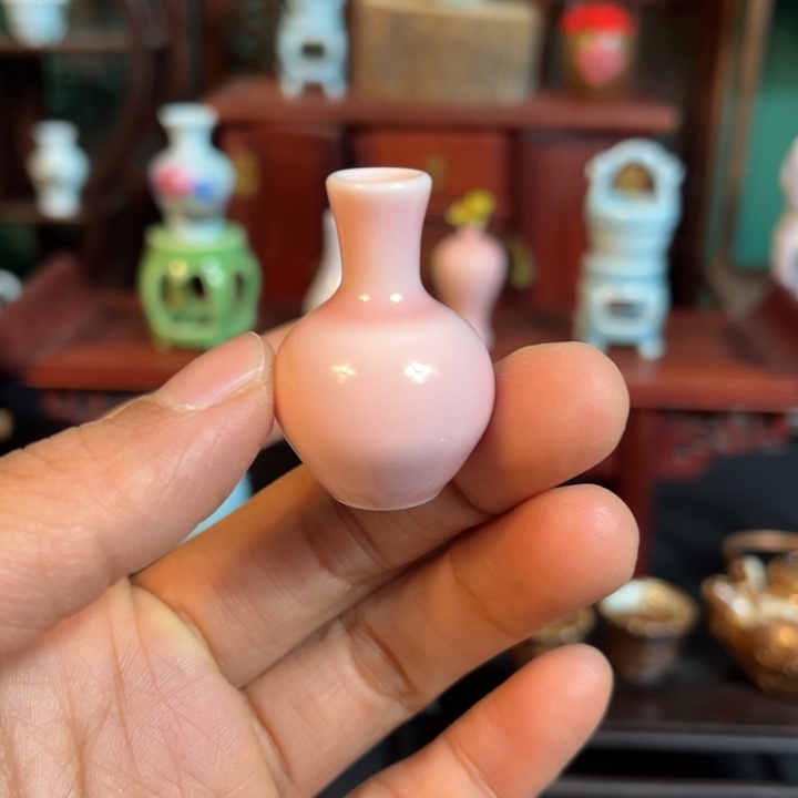 摆件微陶老王迷你花瓶