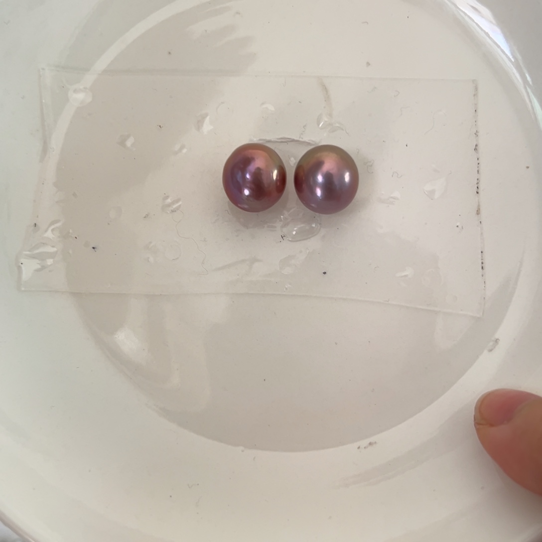 淡水珍珠耳饰银S925镶嵌