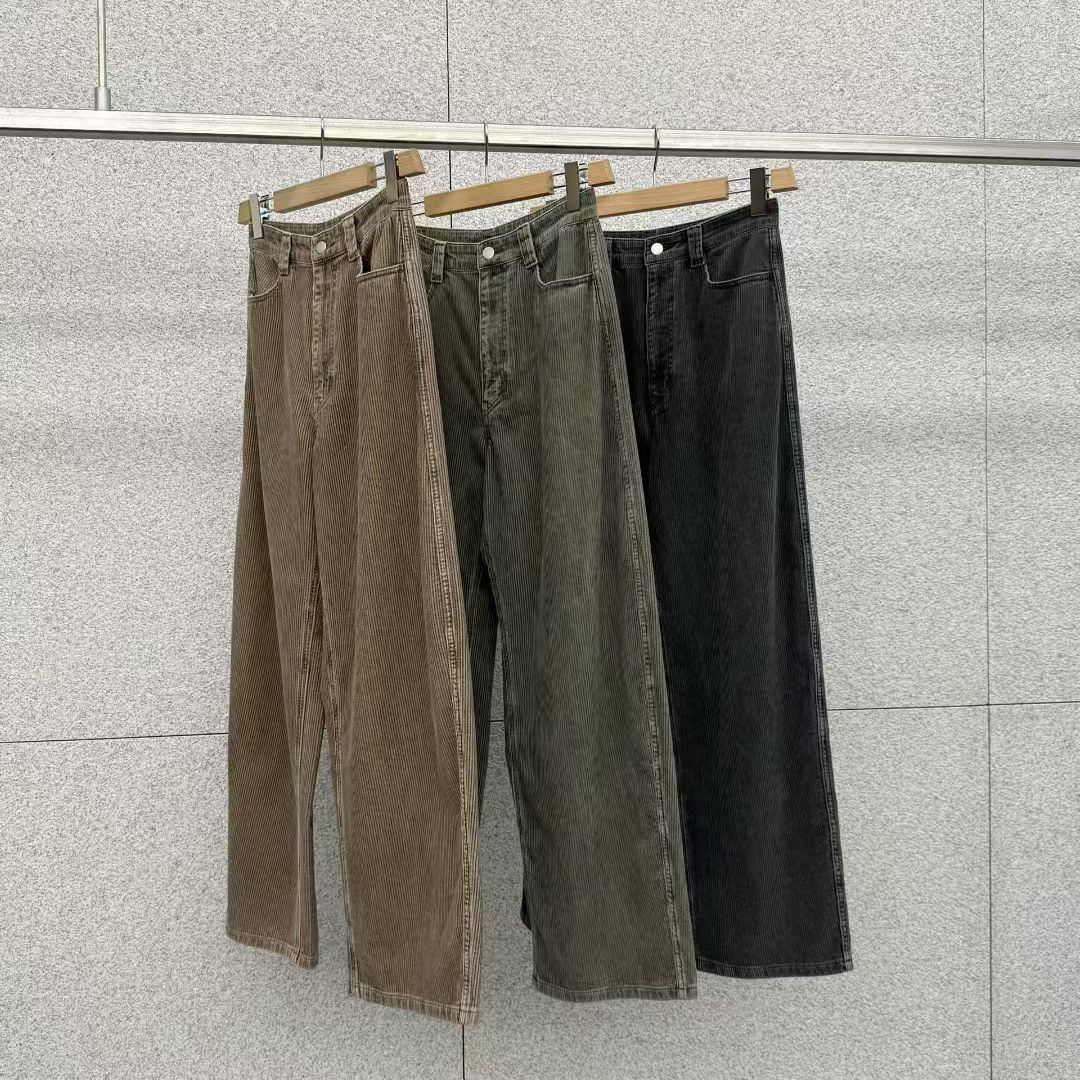 东大门韩代2025秋新款灯芯绒直筒裤(no退换)