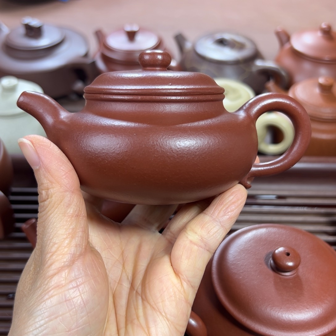 朱泥茶壶大红袍 仿古 160cc