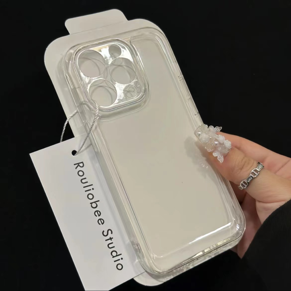 透明无图案适用iPhone17/16苹果14/15Pro手机壳简约透明软壳