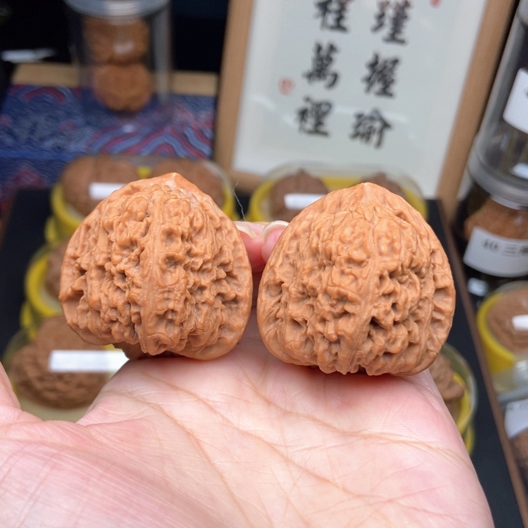 把件文玩核桃41三角疆