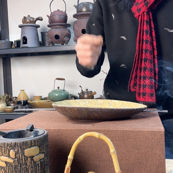 紫泥茶壶紫砂粗陶茶器