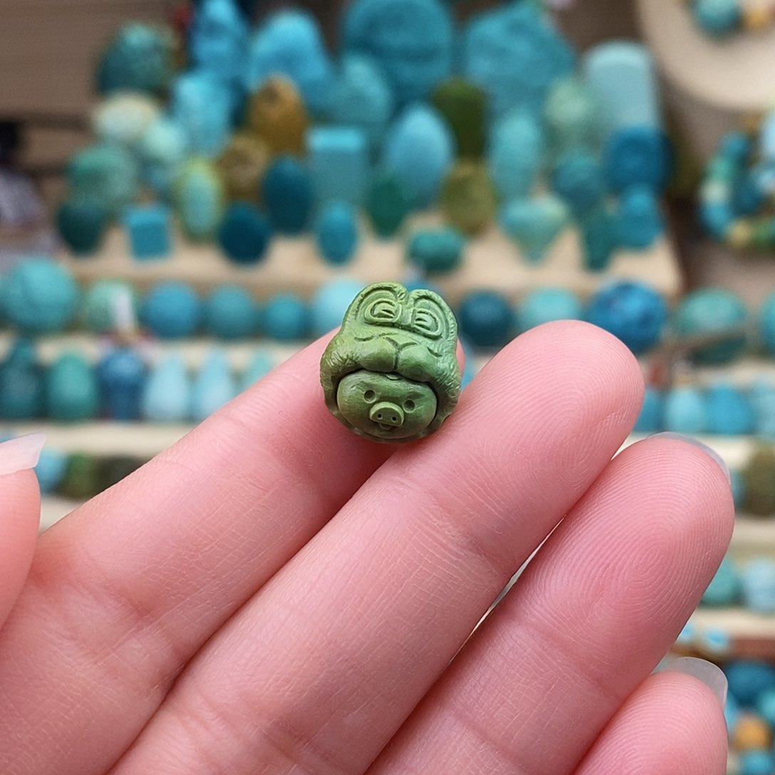 绿松石珠宝奇石未镶嵌