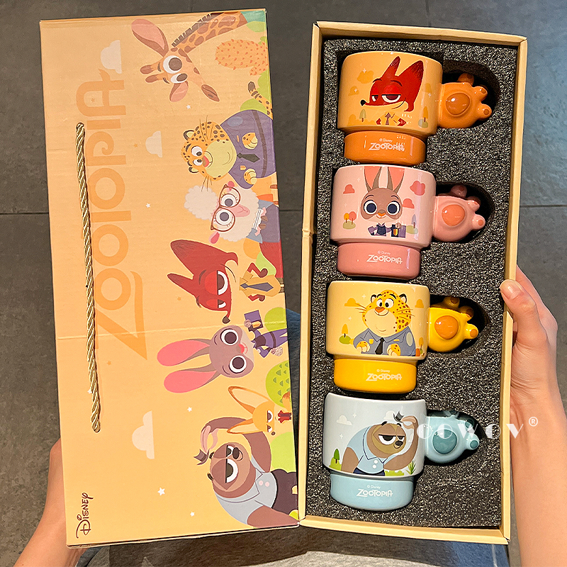 疯狂动物*城联名马克杯家用高颜值陶瓷水杯办公室咖啡杯生日礼物