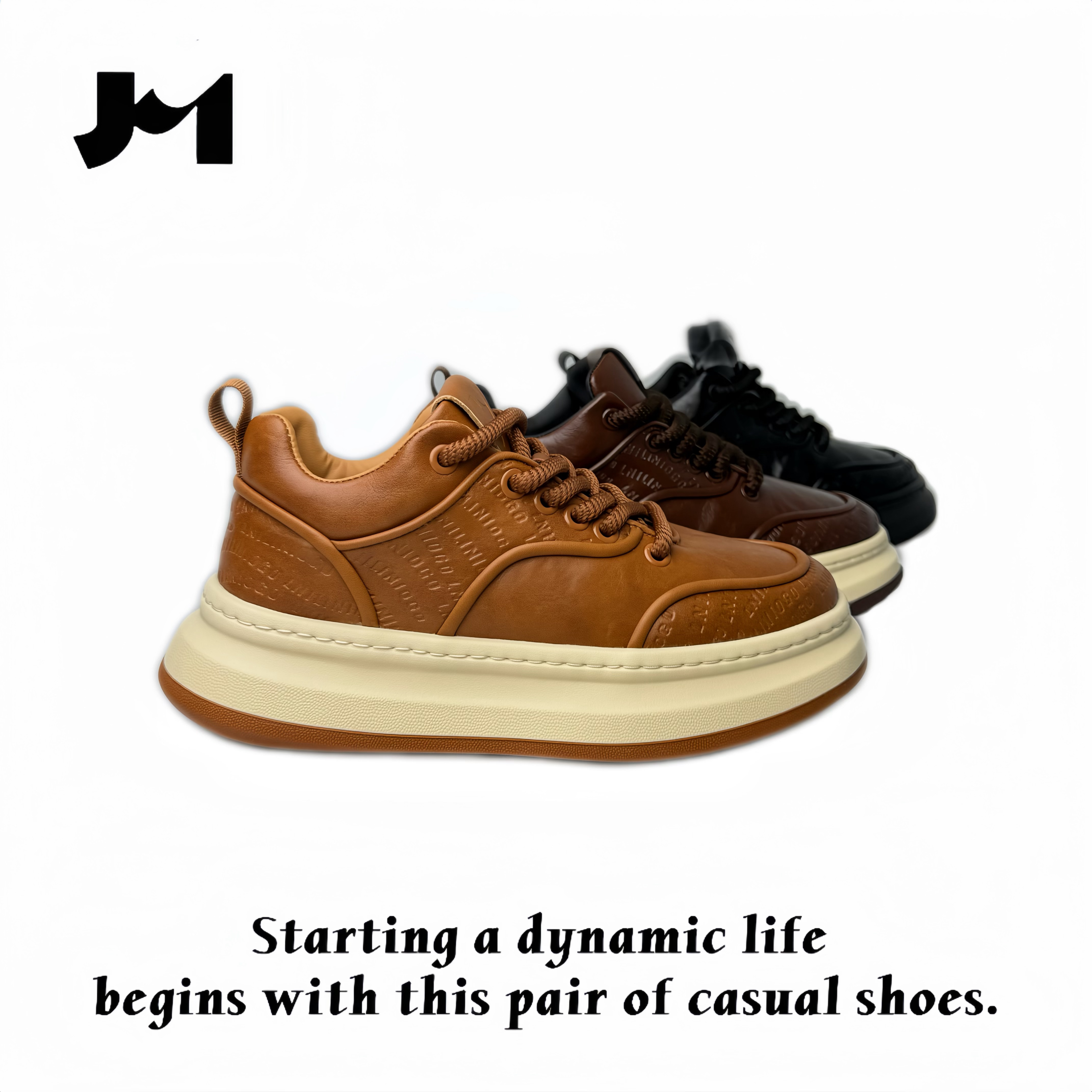 【5033-1单棉同款老王】时尚百搭潮鞋男士潮流中帮鞋软底舒适滑板