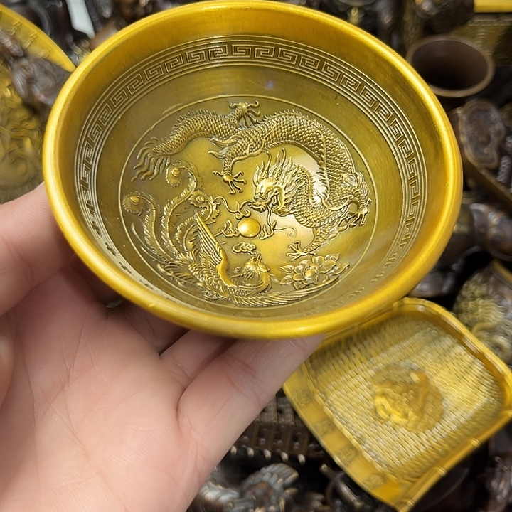 顺顺利利，铜器摆件