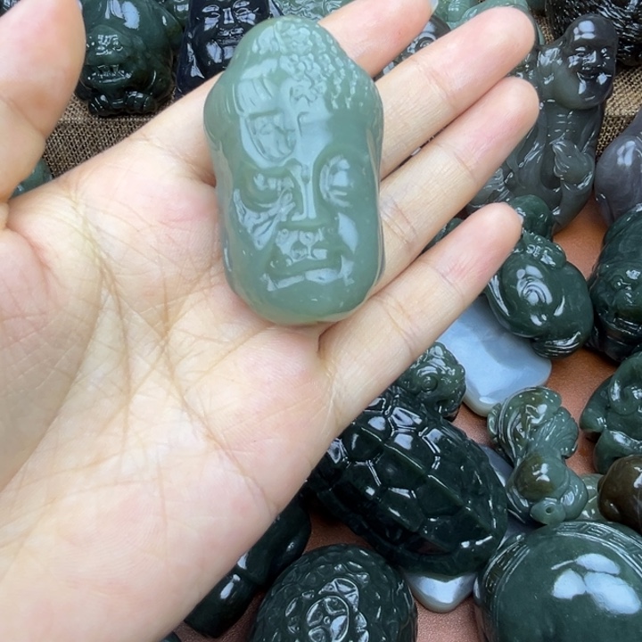 和田玉未镶嵌挂件