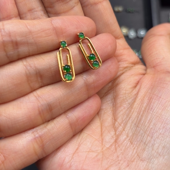 翡翠银S925镶嵌颈饰