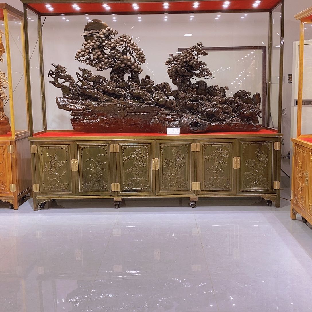 金丝楠奥*给阴沉金丝楠小叶桢楠摆件