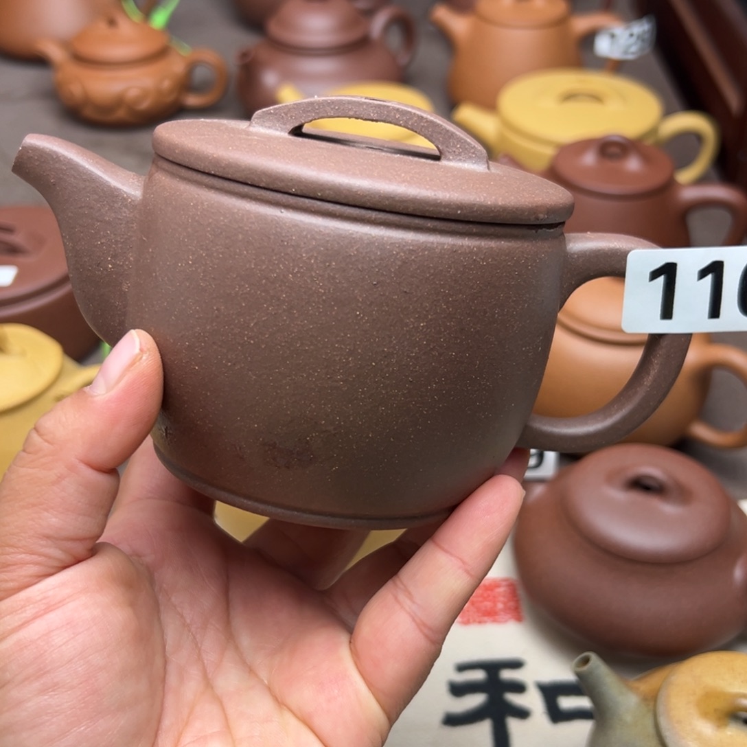 茶壶紫砂紫泥半手工350cc左右瑕疵