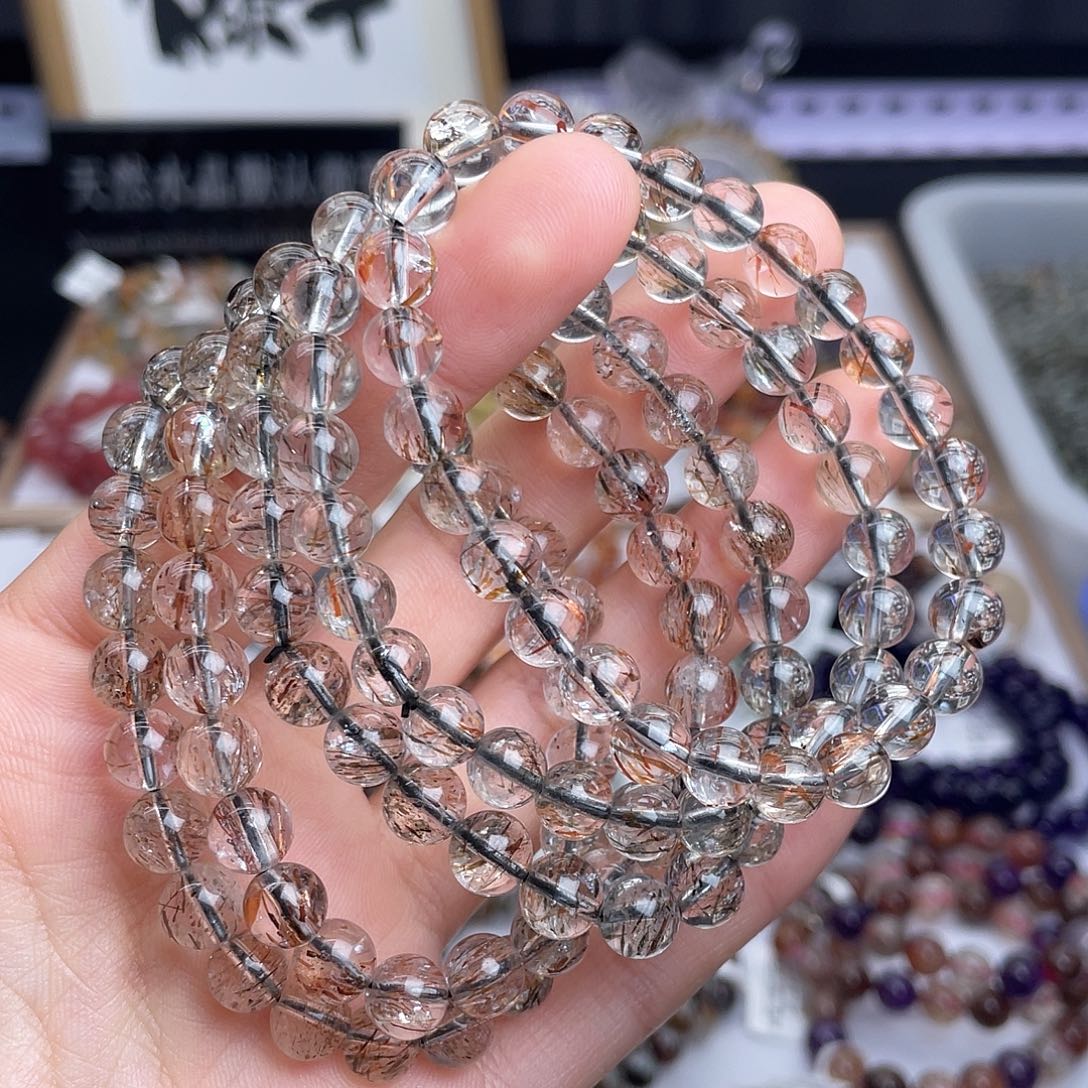未镶嵌水晶手串天然