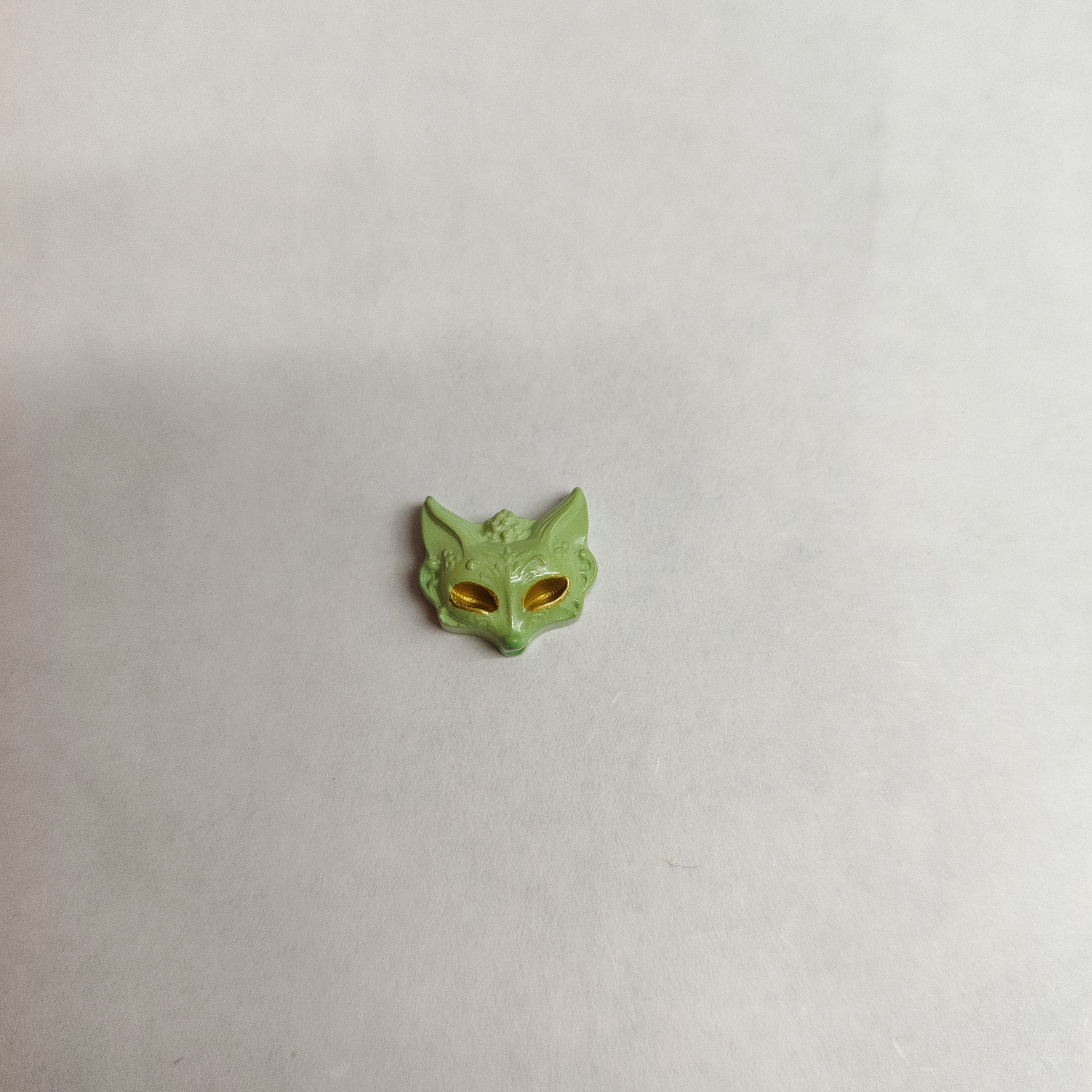 精品雕刻菜籽绿狐狸14*13（多样性发货）