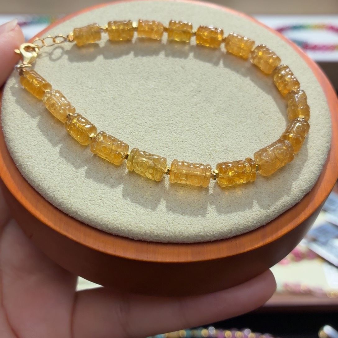 碧玺未镶嵌手串两天看货期