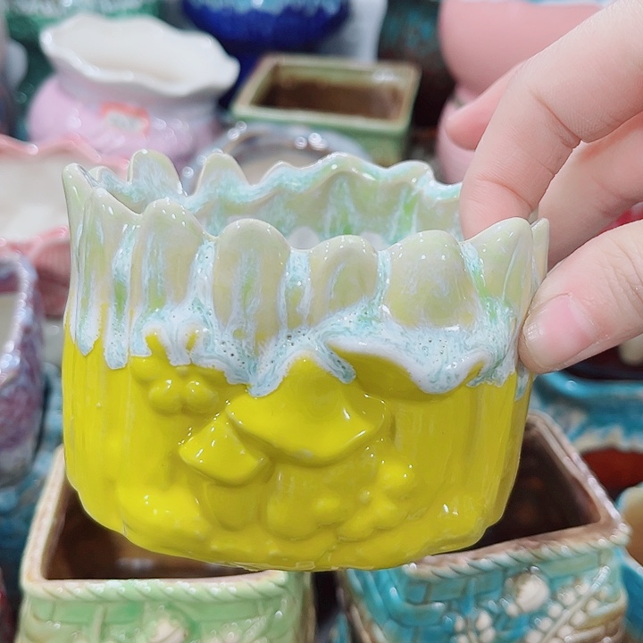 多肉陶瓷花盆满10元包邮