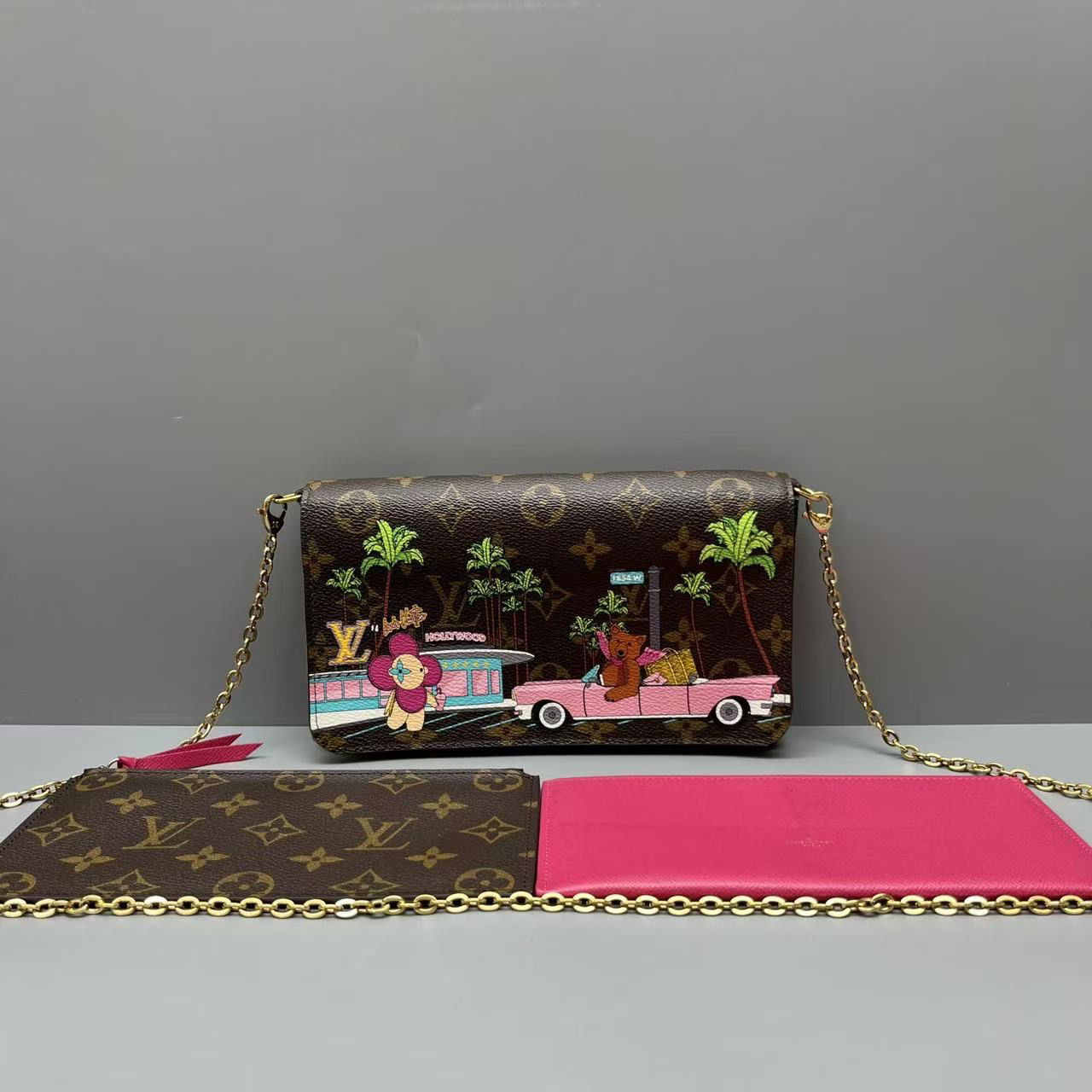 95新 LouisVuitton/路易威登 三合一链条包 尺寸21*12 SV14894