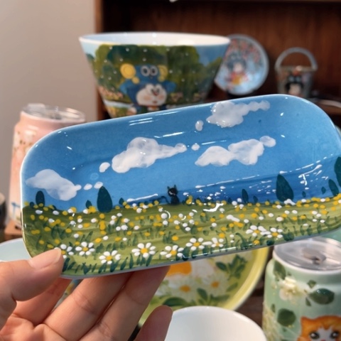 炉景德镇釉下手绘陶瓷 