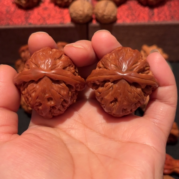 吊坠文玩核桃白狮子