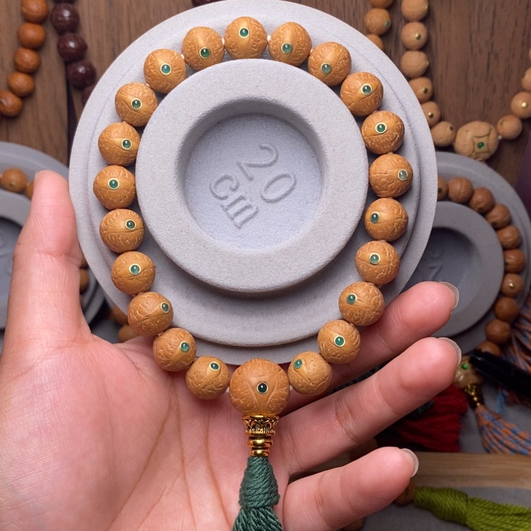 手串凤眼菩提12mm➕绿