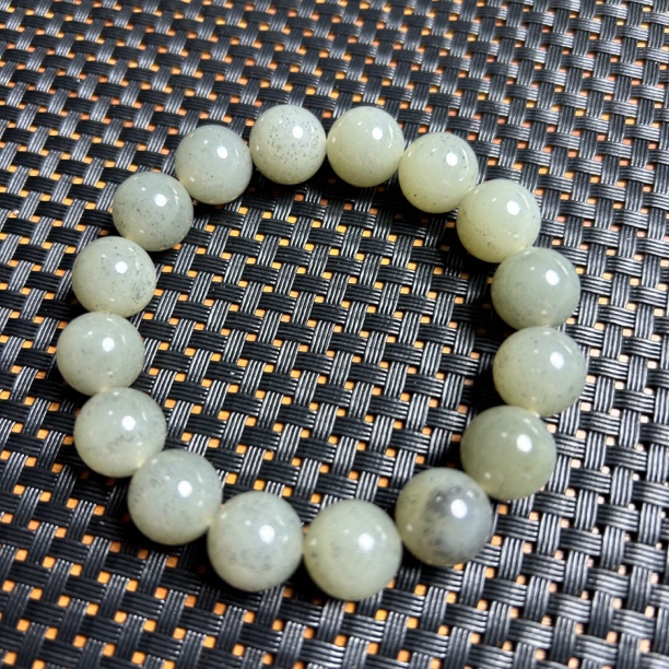 天然和田玉点墨卡12手串