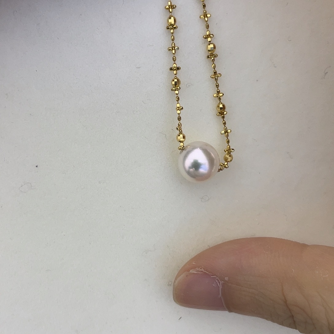 海水珍珠手绳18K金镶嵌